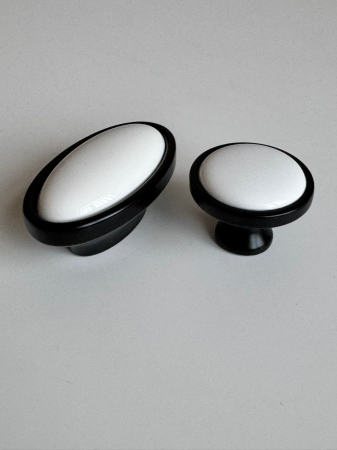 Buton mobilier Antichizat Porțelan VG  oval [5]