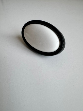 Buton mobilier Antichizat Porțelan VG  oval [3]