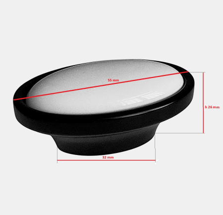 Buton mobilier Antichizat Porțelan VG  oval [1]