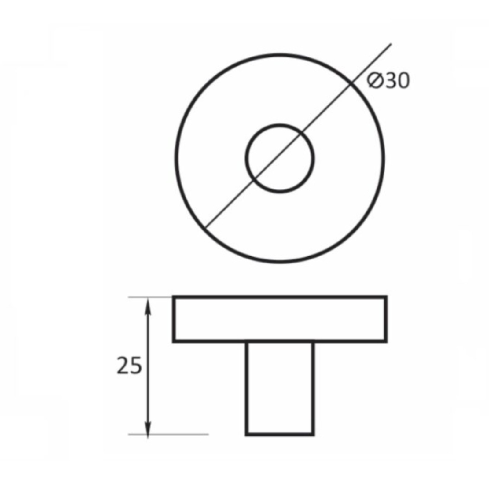 Buton Siena Ø 30 mm [1]