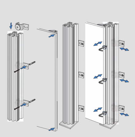 Clemă din plastic pentru fixare panouri PAL/MDF -Vertiko [4]