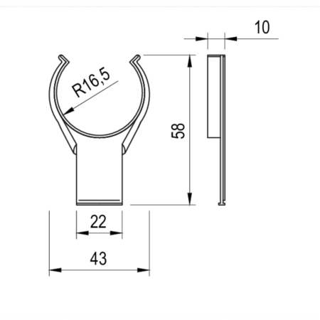 Clemă plintă pentru picior Big  – set 10 bucăți [1]