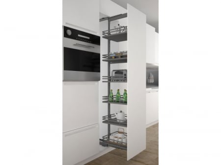 Coloană Extractibilă - Coloană extractabilă Orion Grey, set 5 Coșuri 45 cm