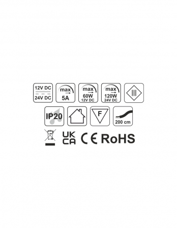 Comutator RUMMY cu Senzor de Proximitate pentru Profile cu LED [1]