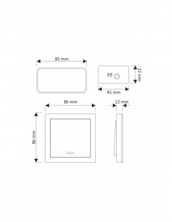  Controllerul RF cu întrerupător MONO LED marca Design Light [2]