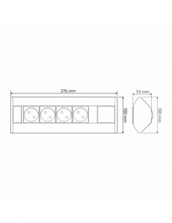 Corner Box 4  schuko marca Design Light [2]