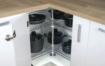 Cos Rotativ Cromat | Sistem rotativ 2 coșuri 3/4  marca Strong [2]