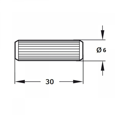 Dibluri canelate din fag –  6 x 30 mm [3]