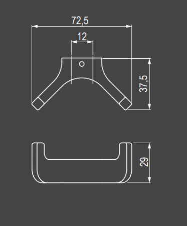 Agățătoarea pentru cuier Extendo "U" Hook [2]