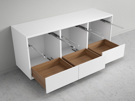 Glisiere soft close Quadro V6 extragere Totală, marca Hettich  [6]