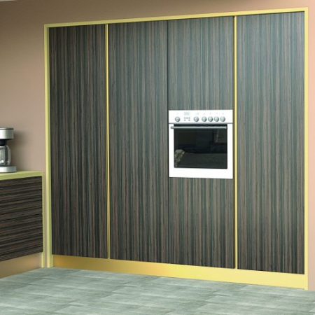 Profil GOLA - Profilele GOLA ,,Vertical-dublu " finisaj Auriu 2.7m pentru corpuri de mobilier tip ,,soldat" marca OPES