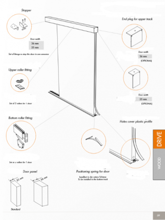 In Out Drive Wood - Set (2 buc) opritori superiori [4]