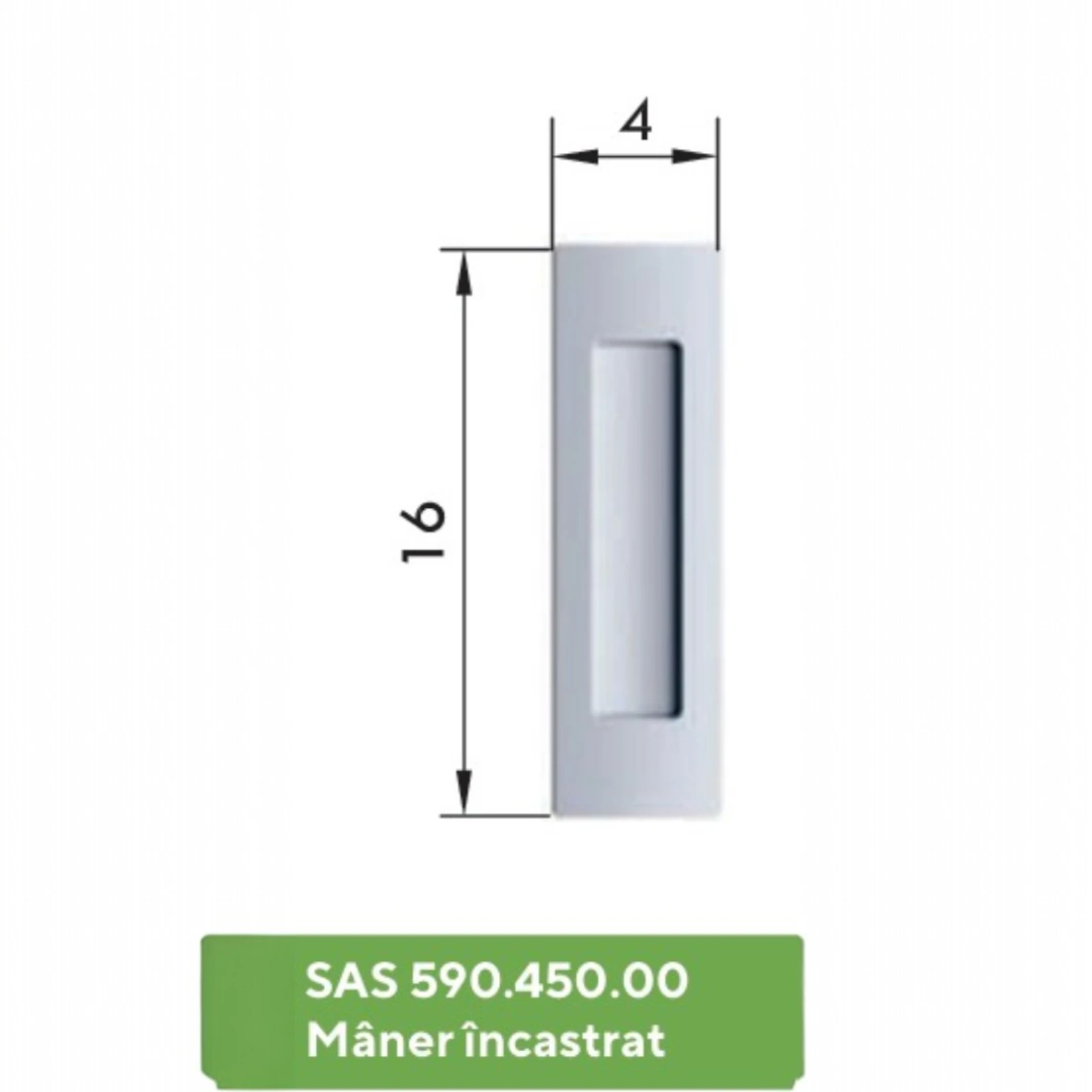 In Out Fly Wood - Mâner încastrat uși [4]