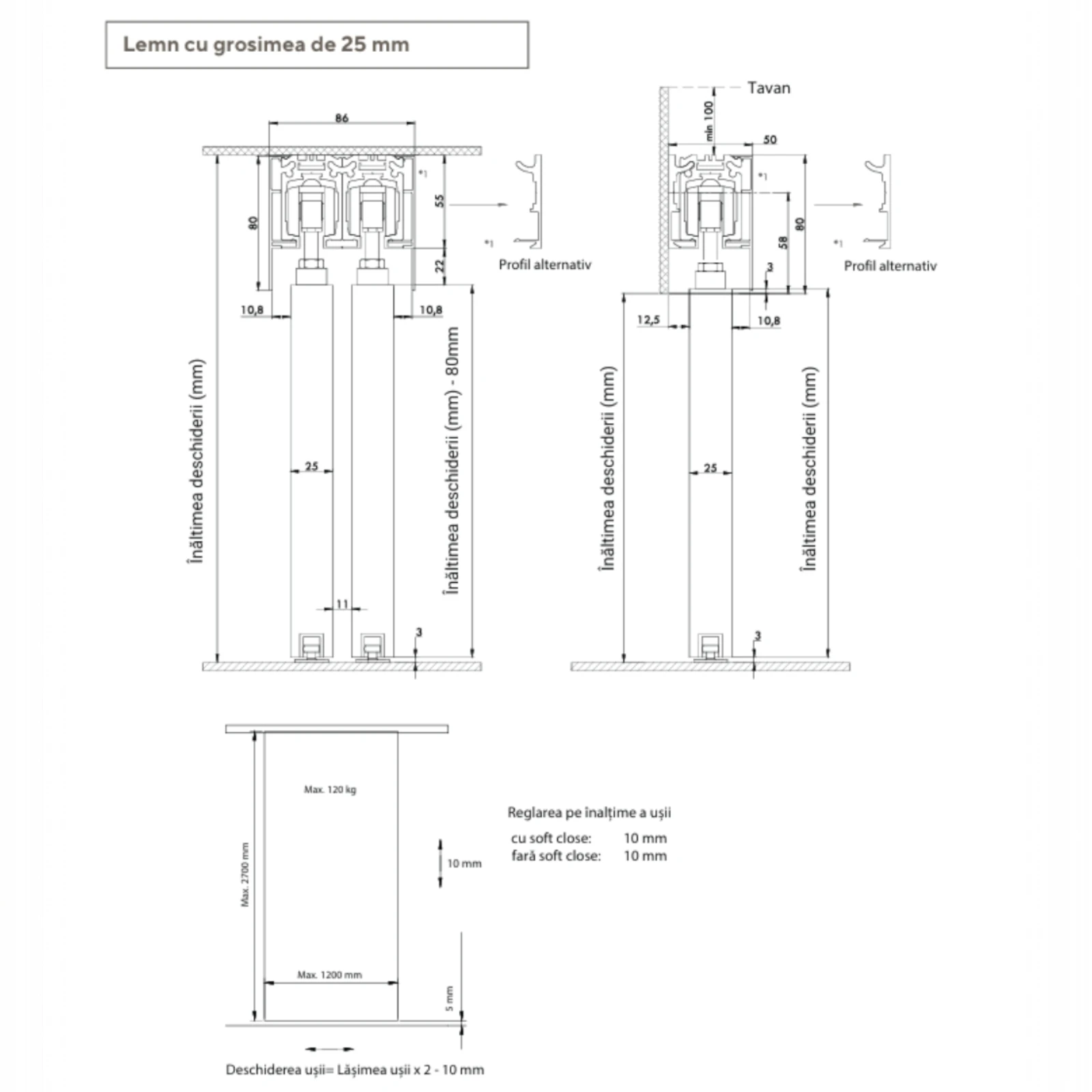 In Out Fly Wood  - Set role (1 rola + 1 opritor) [6]