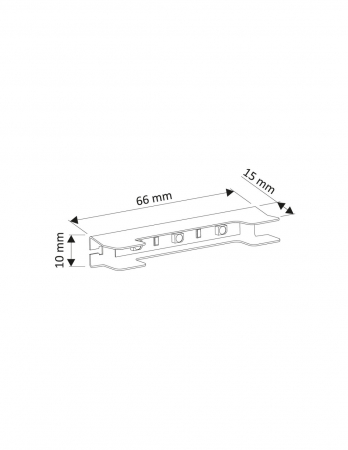 LED Clip Metal - Miniprofil metalic bandă LED [1]