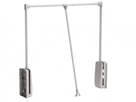 Accesorii Dressing - Lift rabatabil pentru garderobă marca Strong Argintiu/Aluminiu