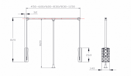 Lift rabatabil pentru garderobă marca Strong [7]