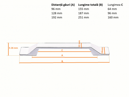 Mâner mobilier Classic VG Alb lucios [1]