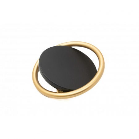 Manere & Butoni Mobilier - Mâner Toledo Negru Mat /Auriu Mat/Cupru Marmurat