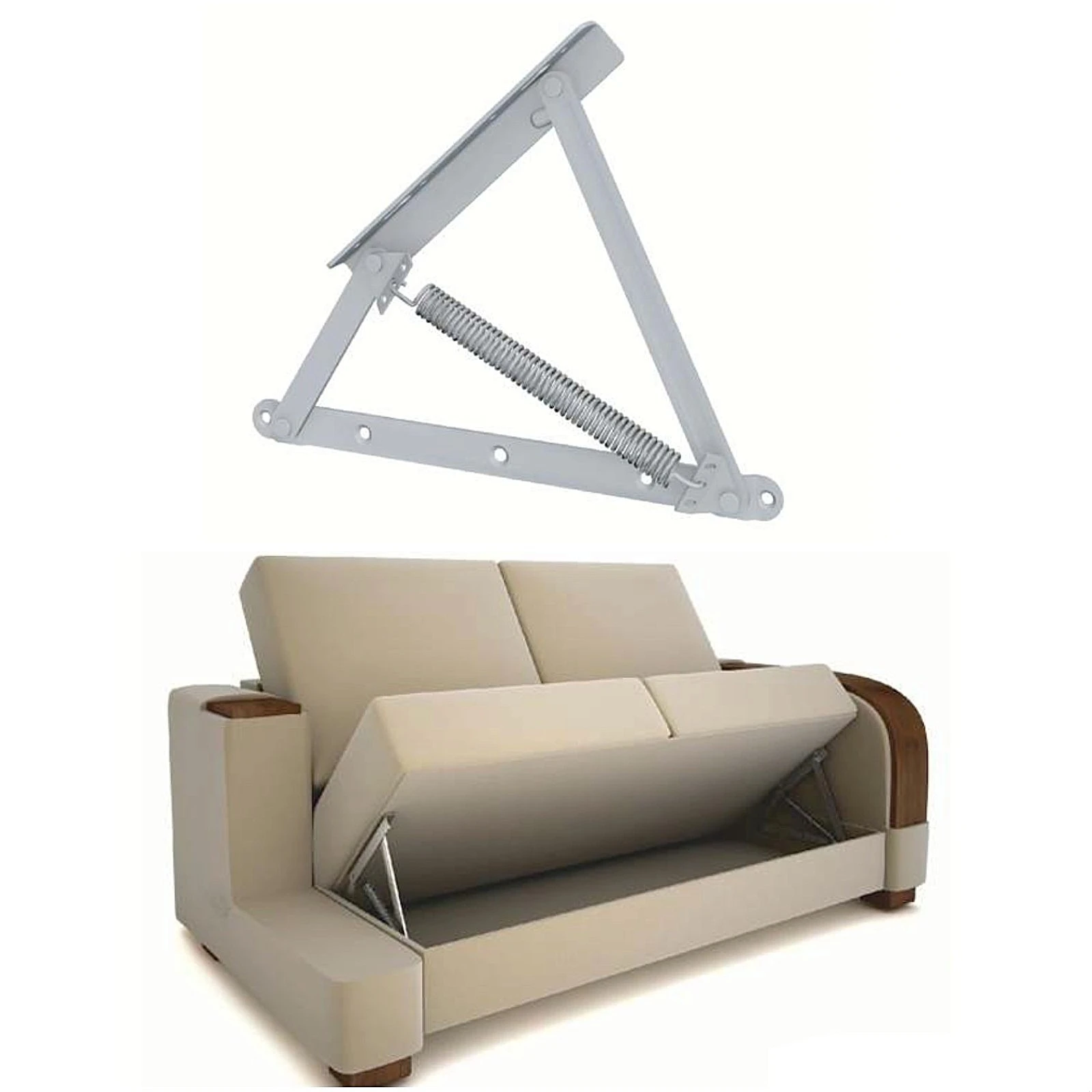 Accesorii și mecanisme pentru canapele și mobilier tapițat - Mecanism cu arc VG Lift-Up 45° pentru canapele cu ladă