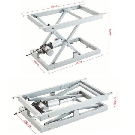 Mecanism electric masă rabatabilă h 130 mm transformabilă h 400 mm [2]