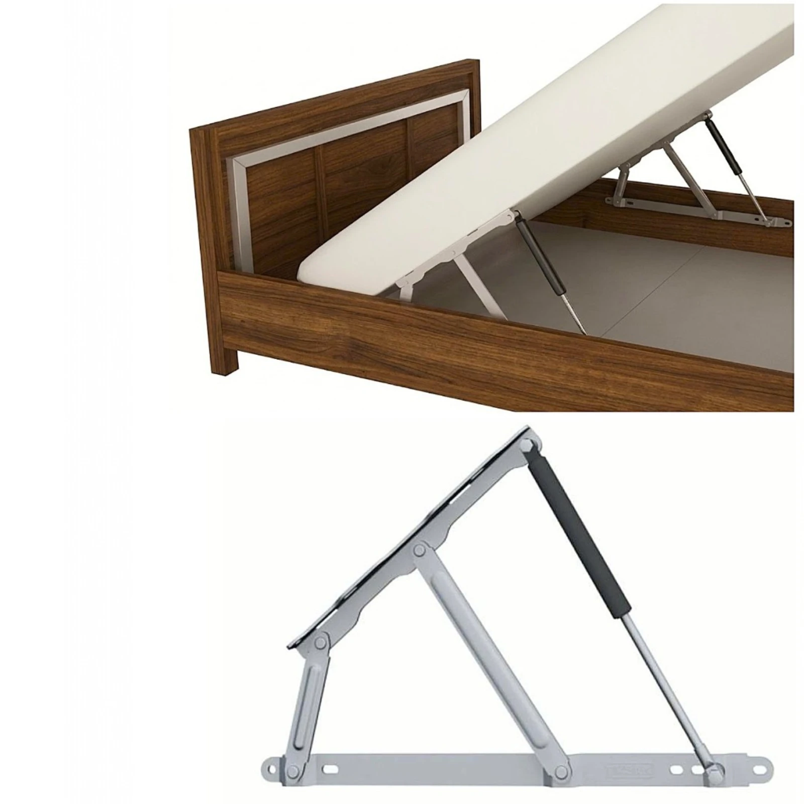 Mecanisme pentru canapele extensibile - Mecanism piston gaz VG ridicare pat rabatabil 40° acces ladă depozitare