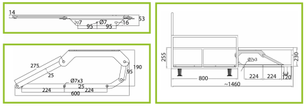Mecanism VG pentru canapea – extensie pivotare articulată Trolley [2]