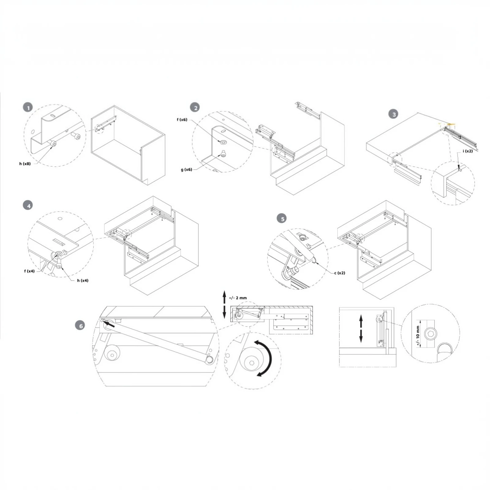Oplà Folding+39 - Sistem pentru masă extractibilă, integrat în mobilier [6]