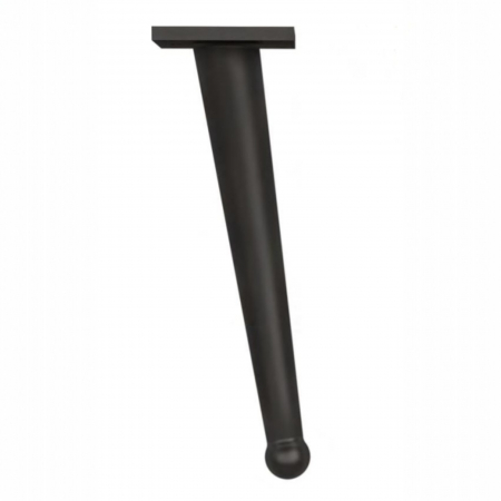 Picioare mobilier - Picior Bone finisaj Negru mat