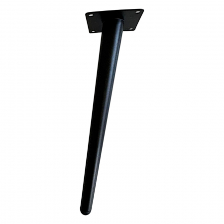 Picioare mobilier - Picior Conic VG Negru Mat