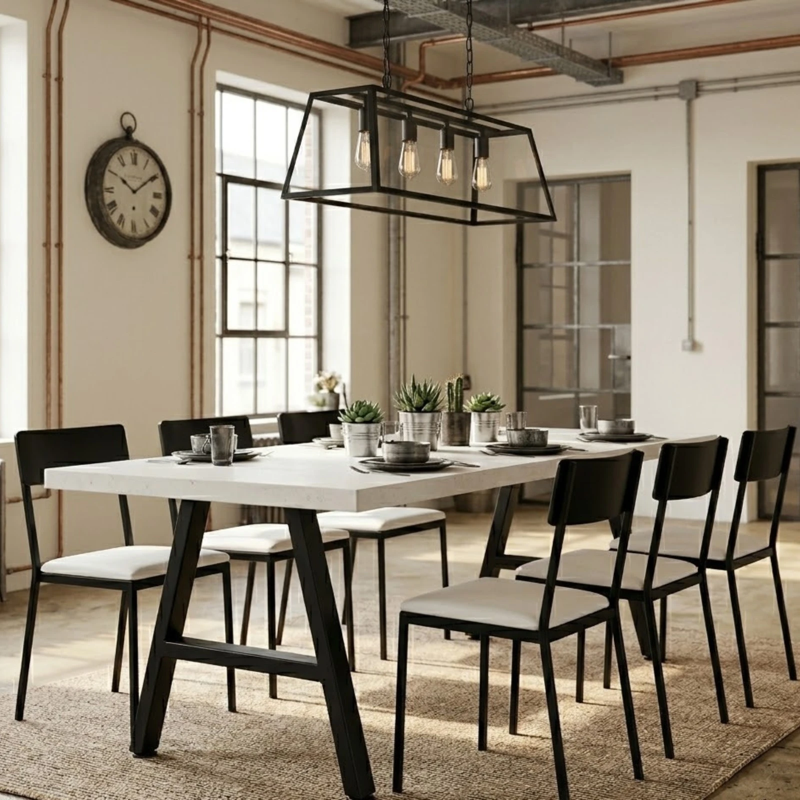 Picior de masă VG tip A demontabil din profil metalic [1]