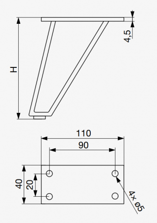 Picior  Mobilier F00285* [1]