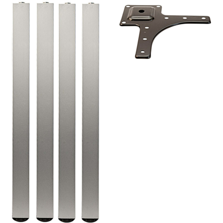 Picioare mobilier - Picior mobilier h 710 mm cu flanșă