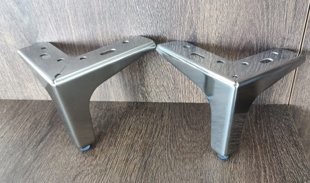 Picior mobilier S71 h 100 mm - finisaj oțel [8]