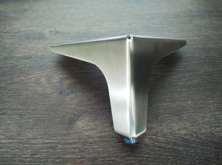 Picior mobilier S71 h 100 mm - finisaj oțel [5]