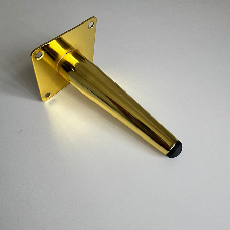 Picioare mobilier - Picior mobilier VG conic h150 mm auriu lucios