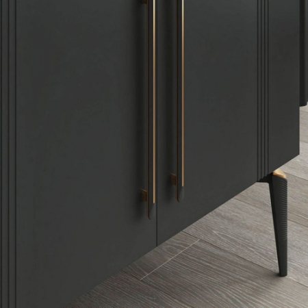 Picior Side finisaj Negru mat [7]