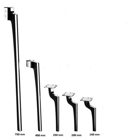 Picior Zarif finisaj Negru mat [2]