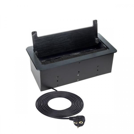 Sistemul  încorporabil Desk Inbox cu 2 prize Schuko, 1 port încărcător HDMI, 1 port încărcător RJ45, 1 port încărcător USB tip A [2]