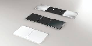  Sistemul de 2 prize încorporabile cu capace mobile Due marca BACHMAN [5]