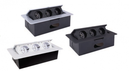 Sistem încorporabil Kombi Box cu 3 prize Schuko [2]