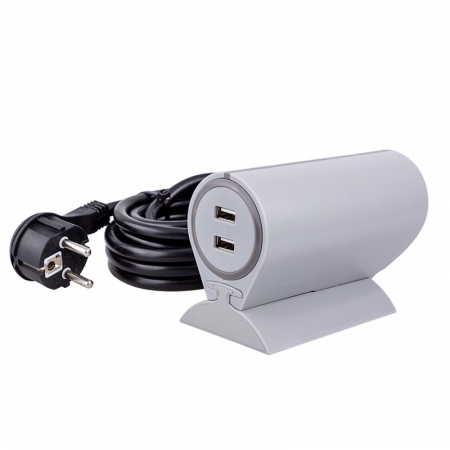 Priza Schuko  Sofa Box cu 2 porturi USB 5V / 2.4 A [6]