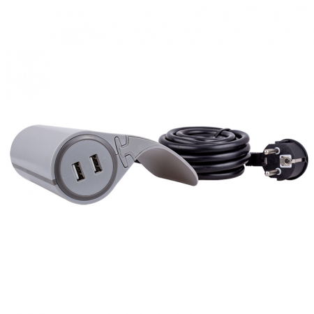 Priza Schuko  Sofa Box cu 2 porturi USB 5V / 2.4 A [8]