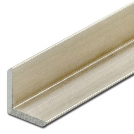 Profiluri tip "L" / Profiluri unghiulare - Profil aluminiu 90° -  margini teșite, 10 x 10 mm