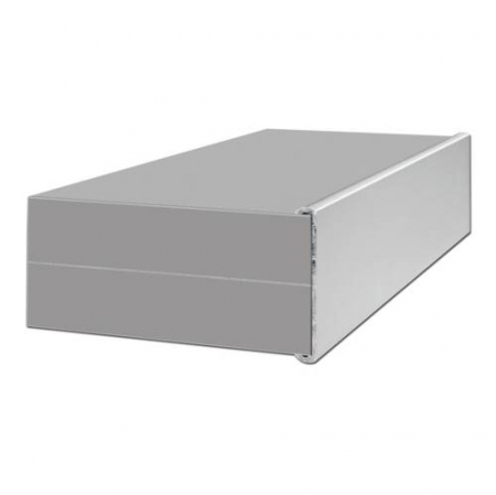 Profiluri  tip "U" - Profil aluminiu cu margini de fixare - Argintiu mat