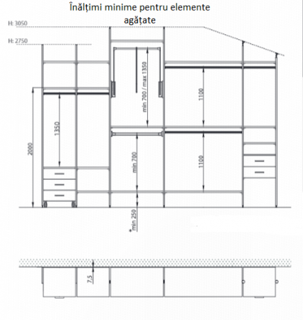 Profil aluminiu pentru sistem GP3 [8]