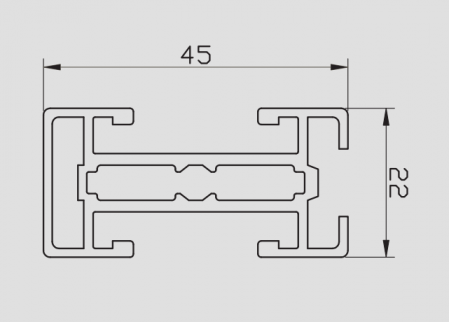 Profil aluminiu pentru sistem GP3 [3]
