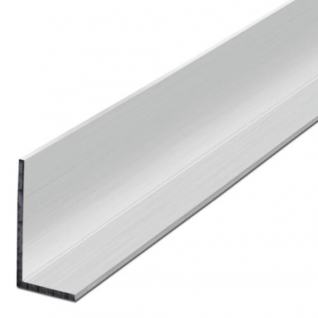 Profiluri tip "L" / Profiluri unghiulare - Profil aluminiu tip "L" - 2 mm, Argintiu mat