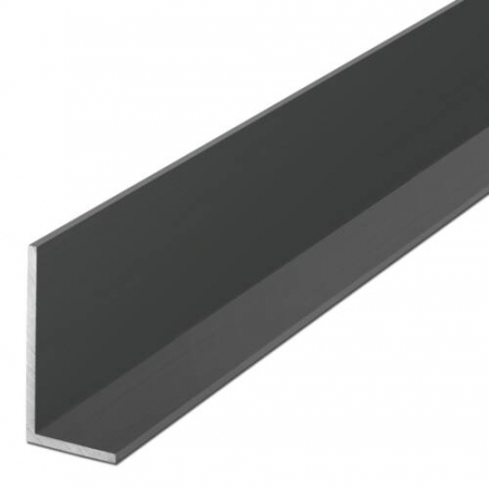 Profiluri tip "L" / Profiluri unghiulare - Profil aluminiu tip "L " - 40 x 20mm,  Negru mat