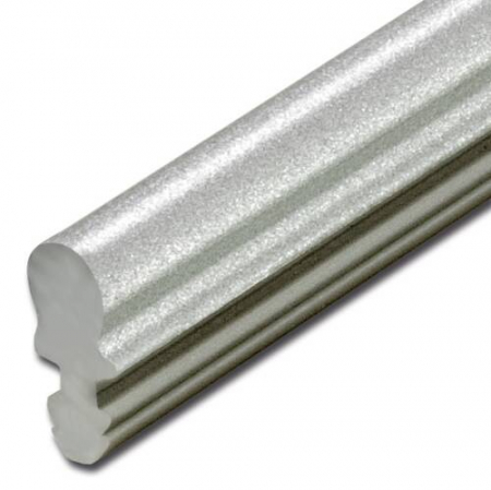 Profiluri Decorative - Profil baghetă decorativă cu T-Bar - rotundă, 3,5 x 3,5 mm